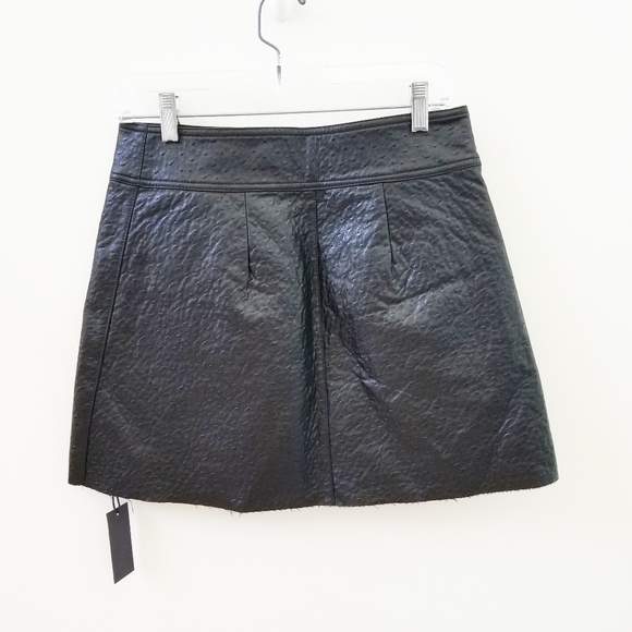 BLANK NYC Hustler Faux Ostrich Leather Mini Skirt - Picture 4 of 8